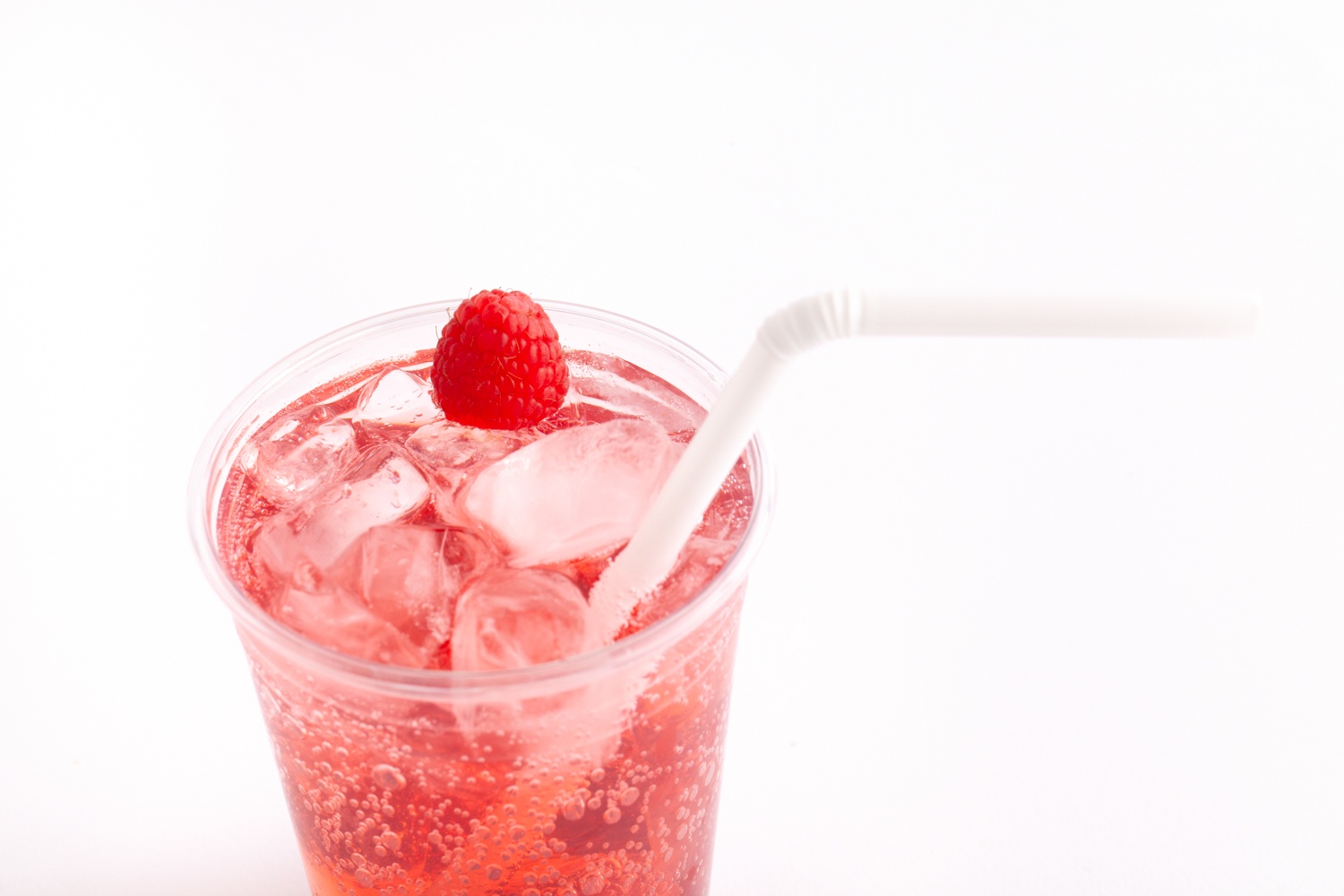 clear drinking cup with flex straw bendy straw