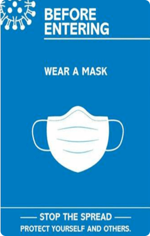 covid safety wear a mask poster